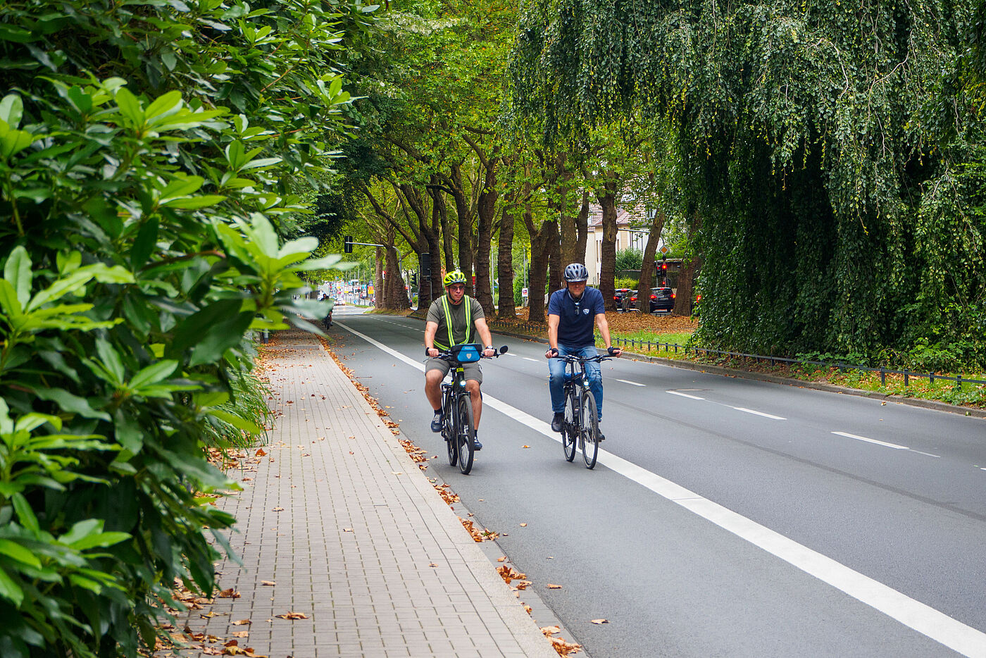 neuer Radweg auf der Königsallee