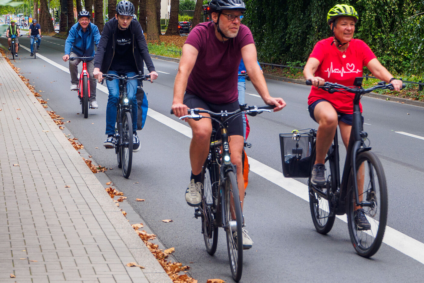 neuer Radweg auf der Königsallee