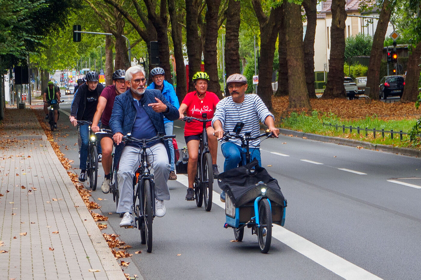 neuer Radweg auf der Königsallee