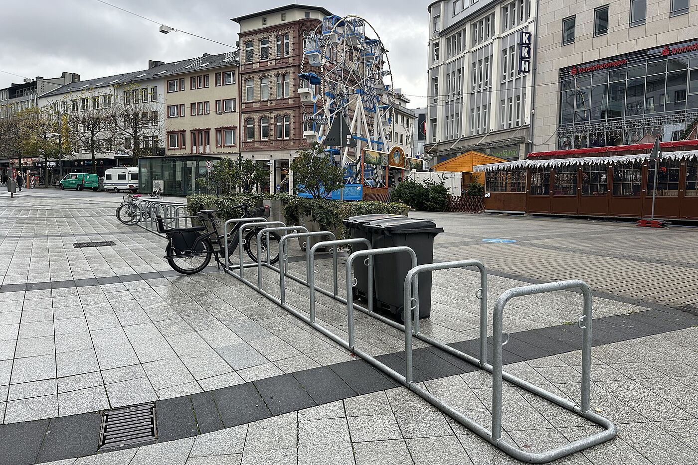 Weihnachtsmarkt 2023: Temporäre Abstellanlage für Fahrräder (Boulevard)