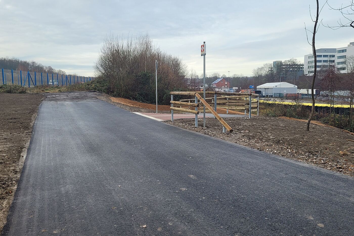 Trassenende an der A 448