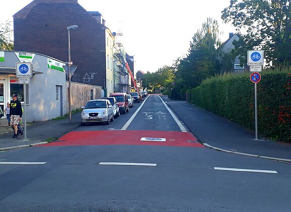 Weitmarer Straße an der Einfahrt von der Kohlenstraße