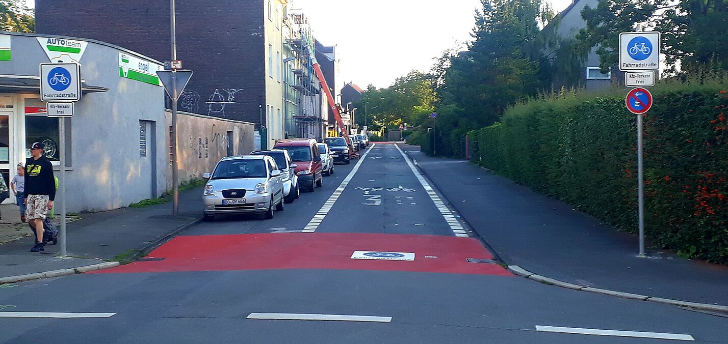 Weitmarer Straße an der Einfahrt von der Kohlenstraße