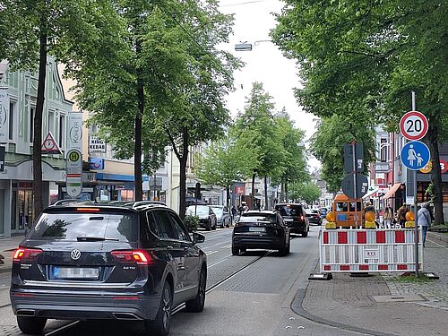 Verkehrsversuch in Linden für mehr Lebensqualität