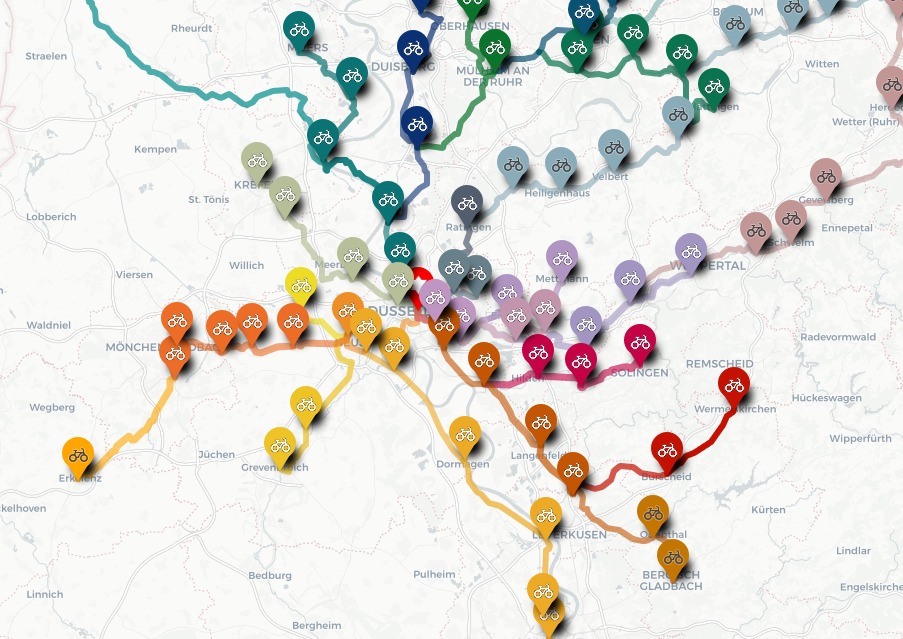 Sternfahrt NRW 2026 Zulaufrouten
