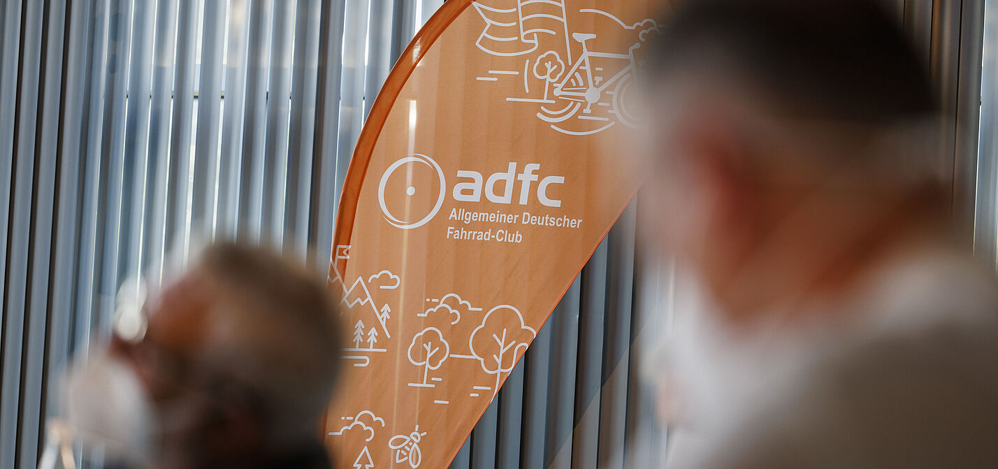 Beachflag bei ADFC Veranstaltung Beachflag bei ADFC Veranstaltung